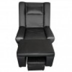 #701 - 18 Black PVC Leather Massage Sofa (Motorized)
