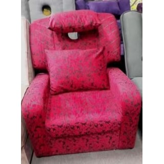 #A02-19 Massage Sofa Red  Floral  Fabric 