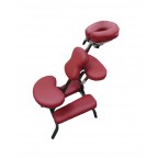 #PC-52 Portable Massage Chair [Black/Burgundy]