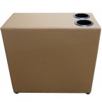 1102 Light Brown Vinyl Table with Cup Holder
