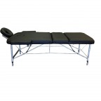 #253  Portable Massage Table Black W/ Aluminum Legs