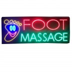 #3347 Single Foot FOOT MASSAGE LED Sign (Can Blink)