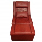 #701 - 11 Red Genuine Leather Massage Sofa 