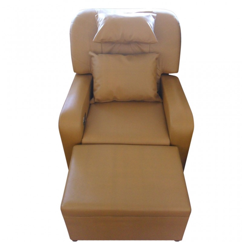 #A01 - 16  Brown PVC Leather Massage Sofa 
