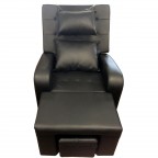 #A011  Black PVC Leather Massage Sofa Motorized 