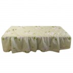 #27106 Green Floral Table Cover with Face Hole 