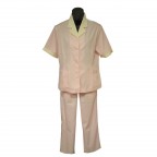 #2102 Pink Short Sleeves Woman Uniform