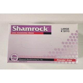 #2904 Shamrock Latex Examination Gloves Medical Use  Powder Free &Large