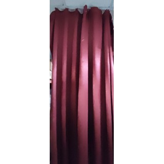 #31-607 Red Fabric Curtain