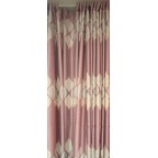 #31-605 Light Pink Flower Fabric Curtain