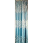 #31-606 Light Blue Wave Fabric Curtain